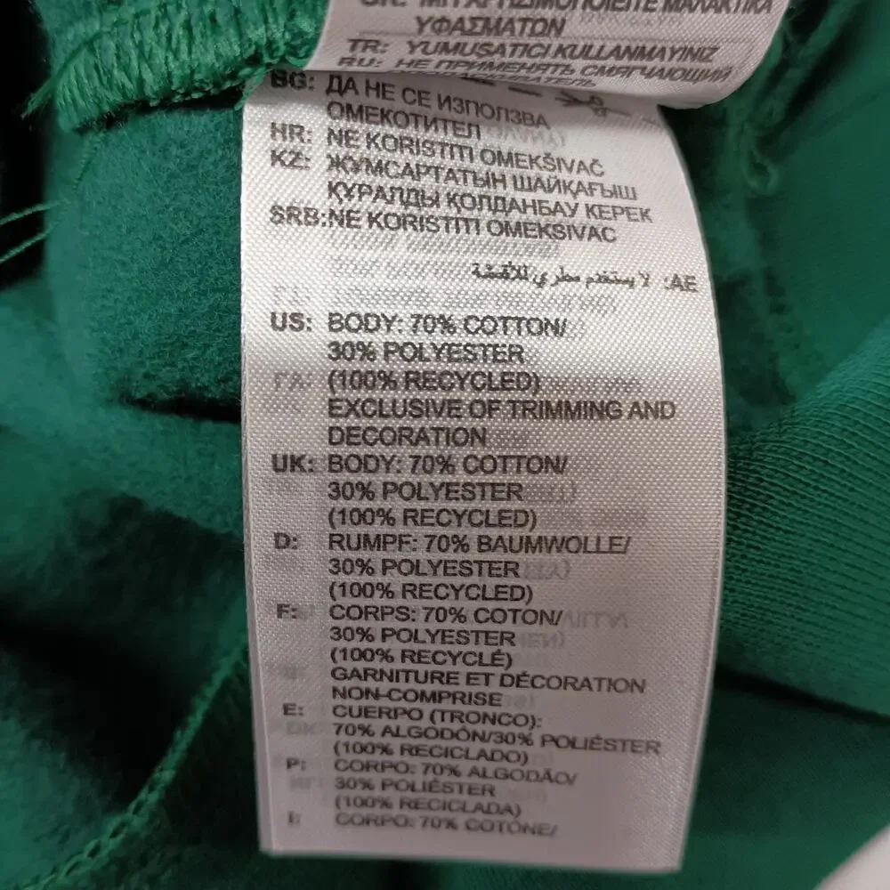 Adidas Men's Feel Cozy Embroidered Sweatshirt Green‎ Size S